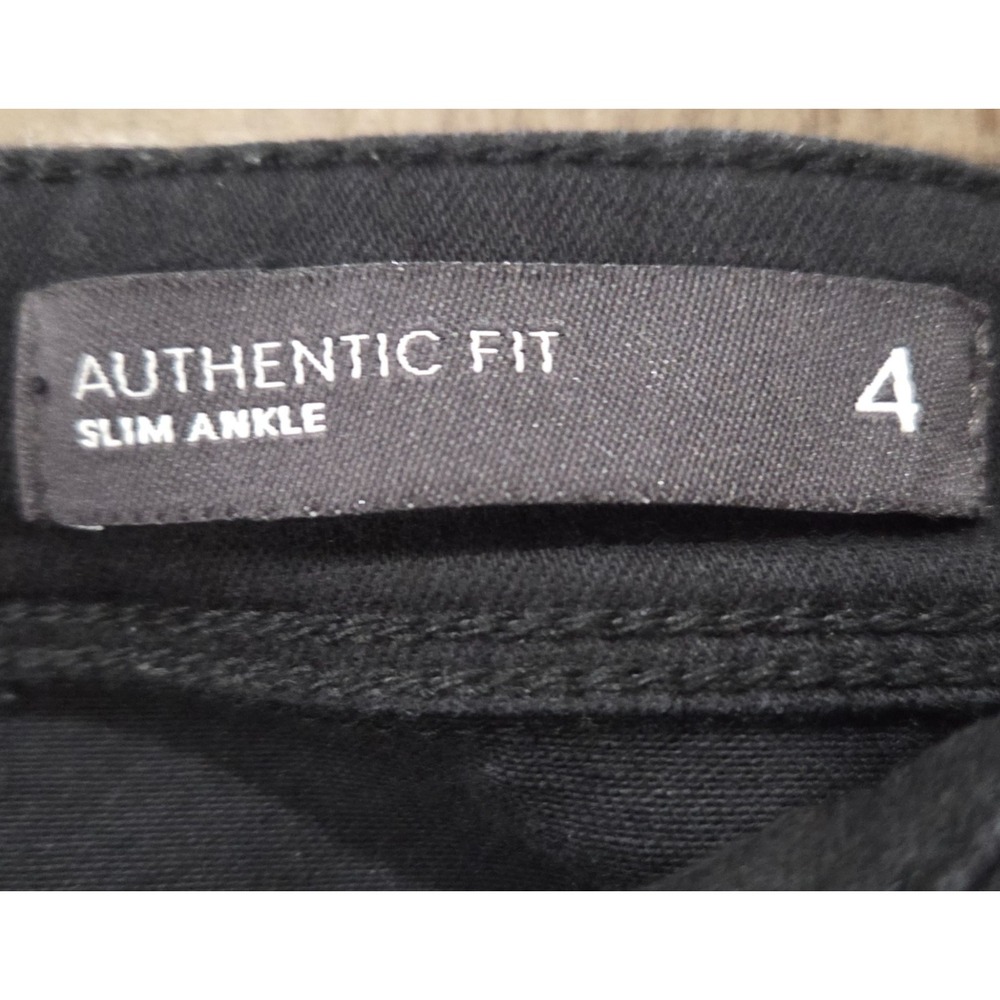 J.Jill Black Authentic Fit Slim Ankle Jeans Size 4 - Picture 3 of 9